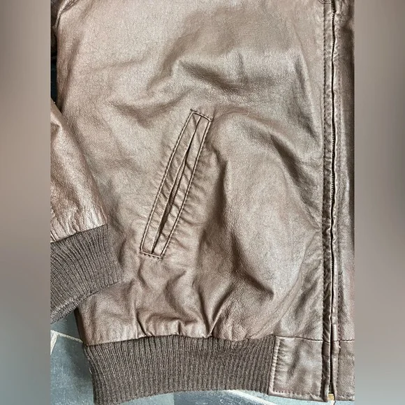 Vintage urban cowboy brown leather bomber - Picture 10 of 16